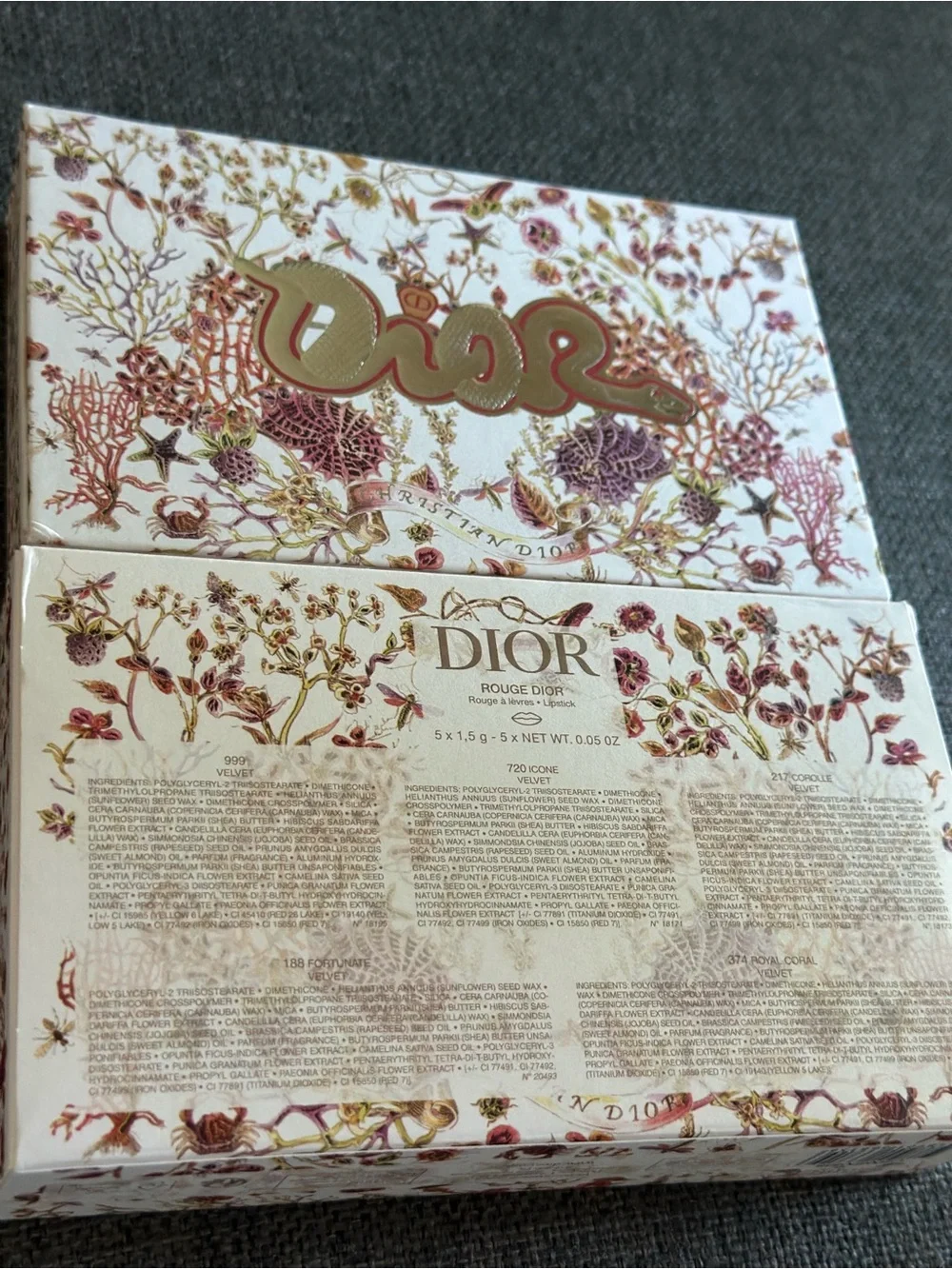 NEW Limited Edition Dior Rouge Snake Year Deluxe Sample Set